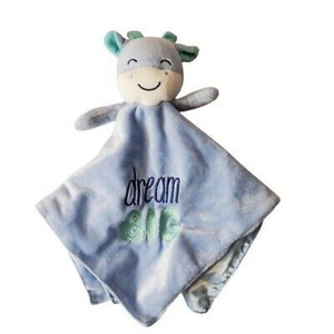 Baby Starters Blue Dream Big Plush Baby Security Blanket‎ Lovey Toy Cow Giraffe